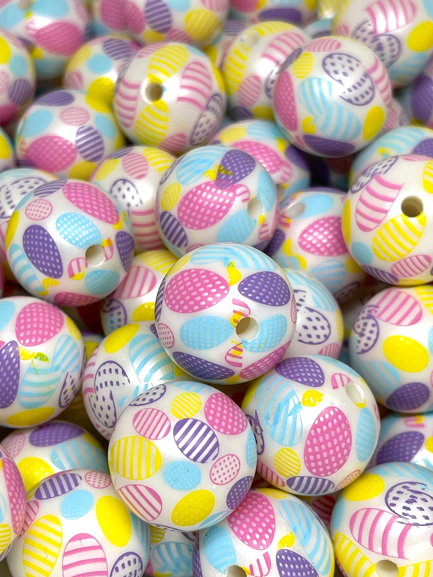 Easter Eggs Acrylic Beads