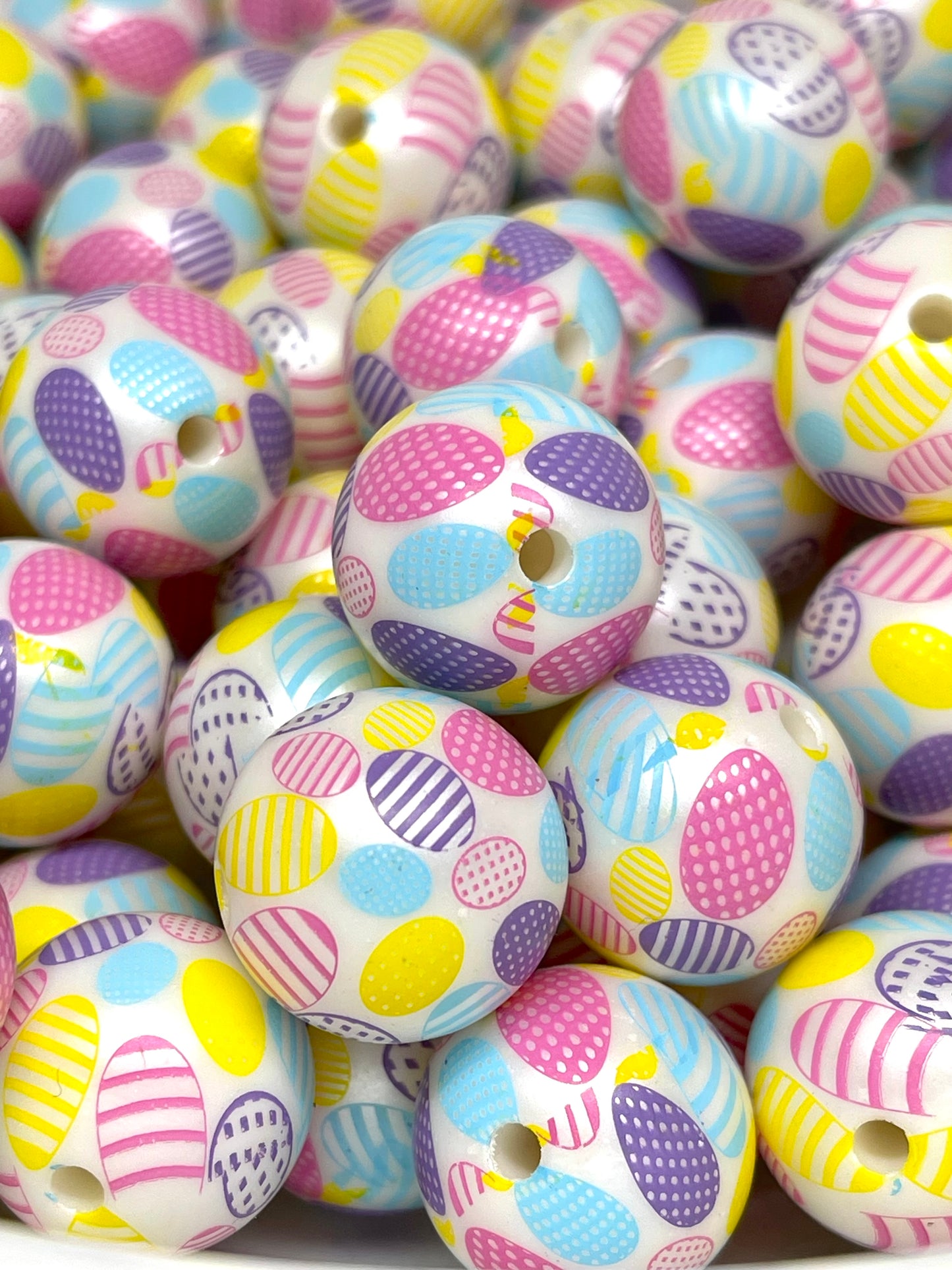 Easter Eggs Acrylic Beads