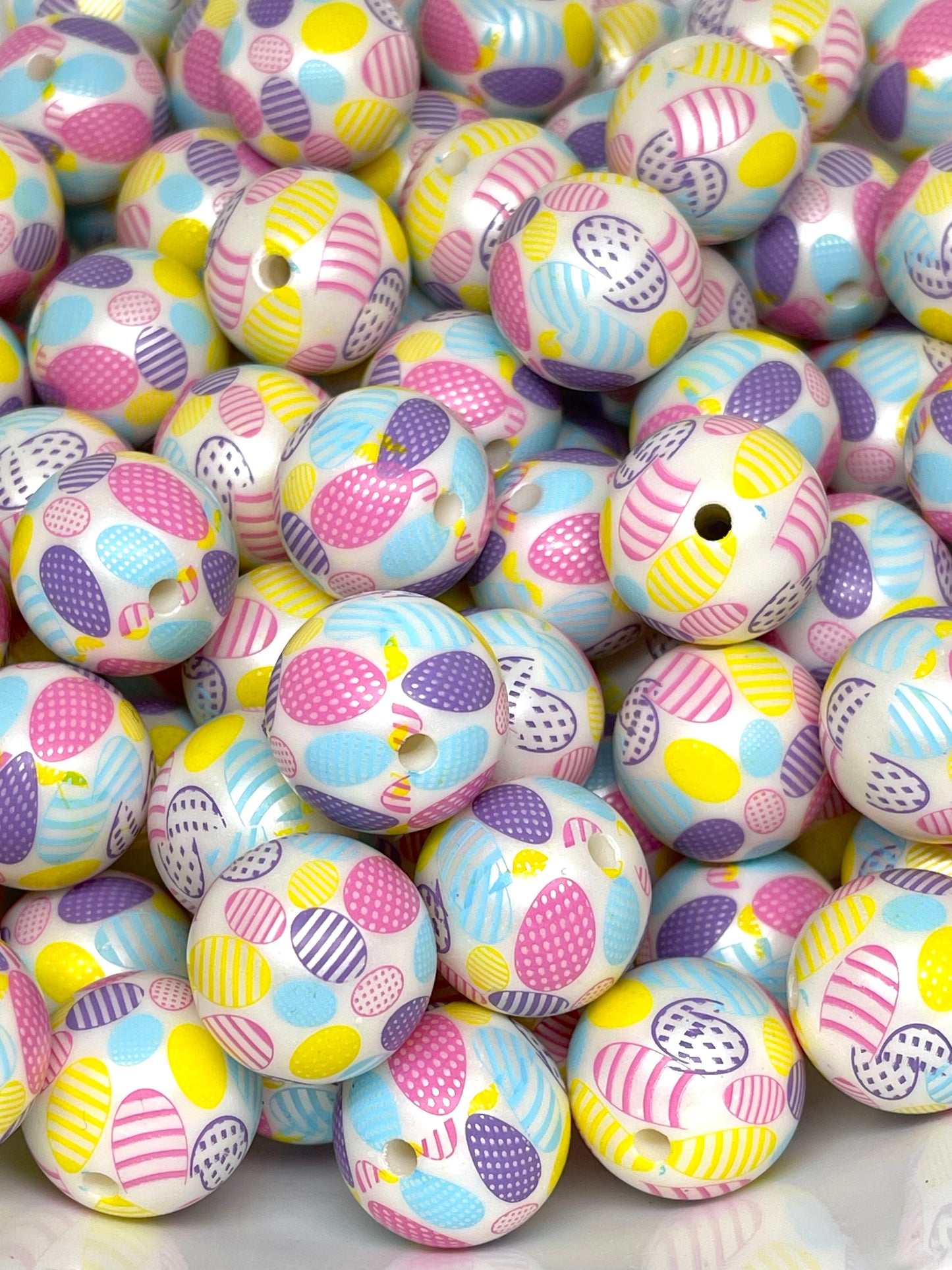 Easter Eggs Acrylic Beads