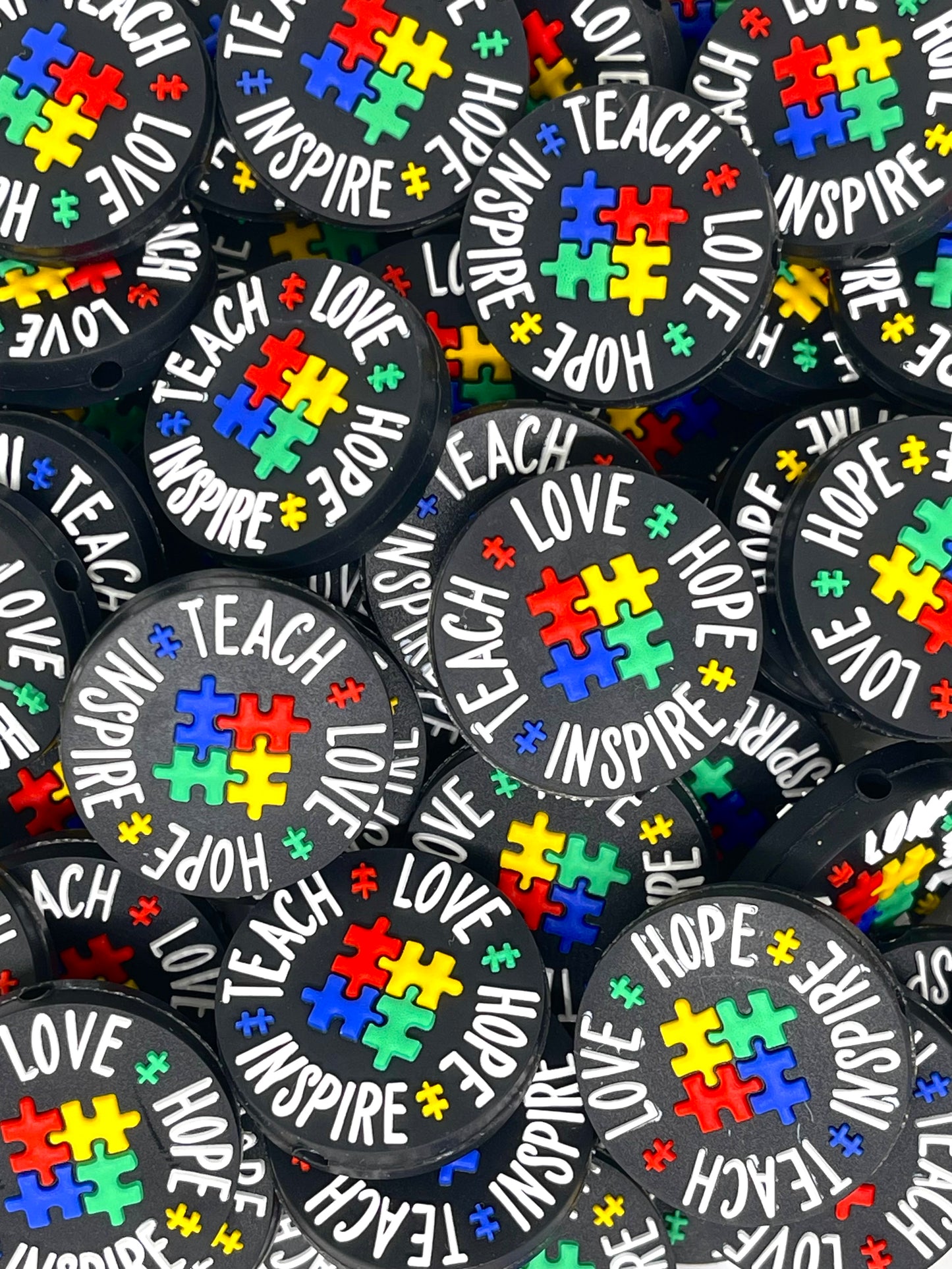 Teach Love Inspire Hope Focal Beads