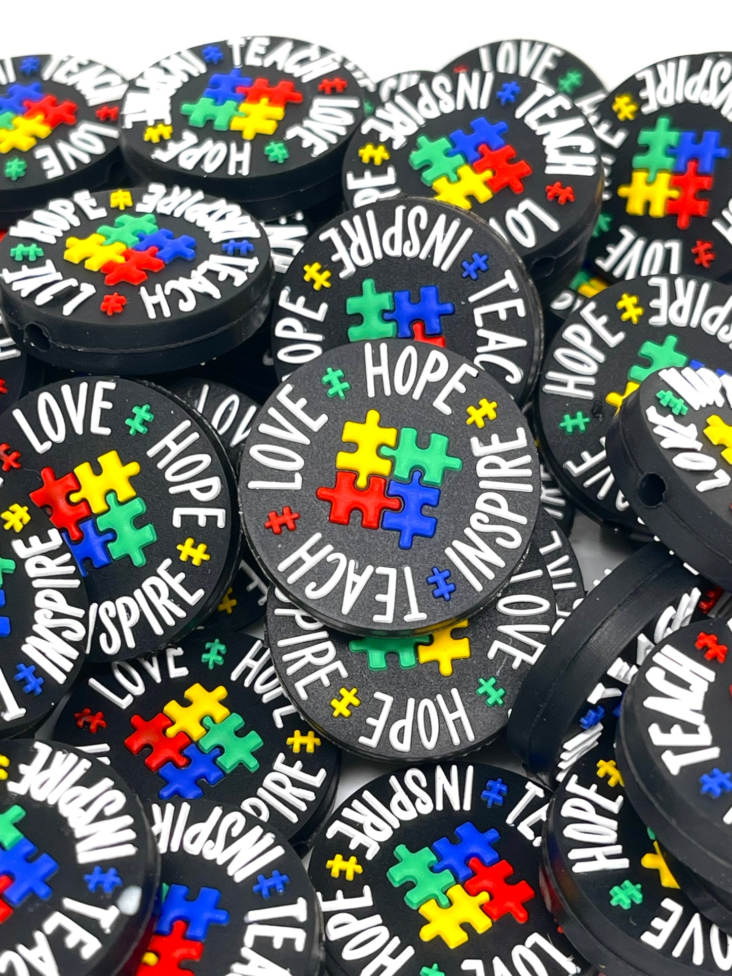 Teach Love Inspire Hope Focal Beads