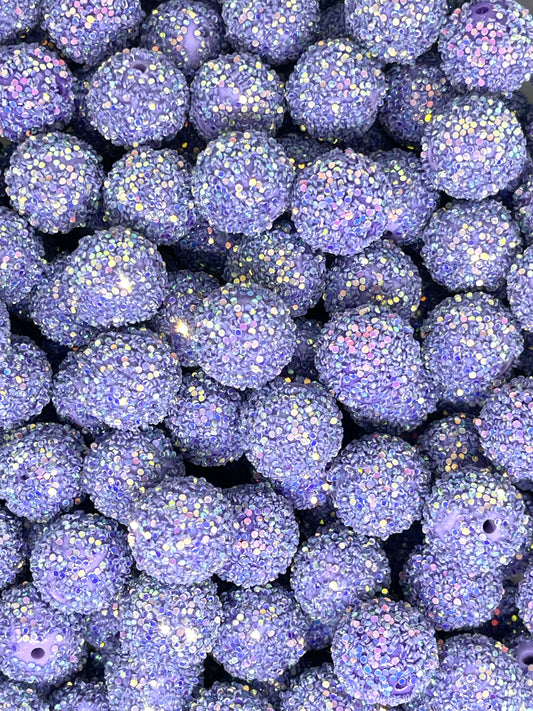 Princess Purple Sequins Beads 16mm | Purple Beads | Colorful Bead | Beads for Pen