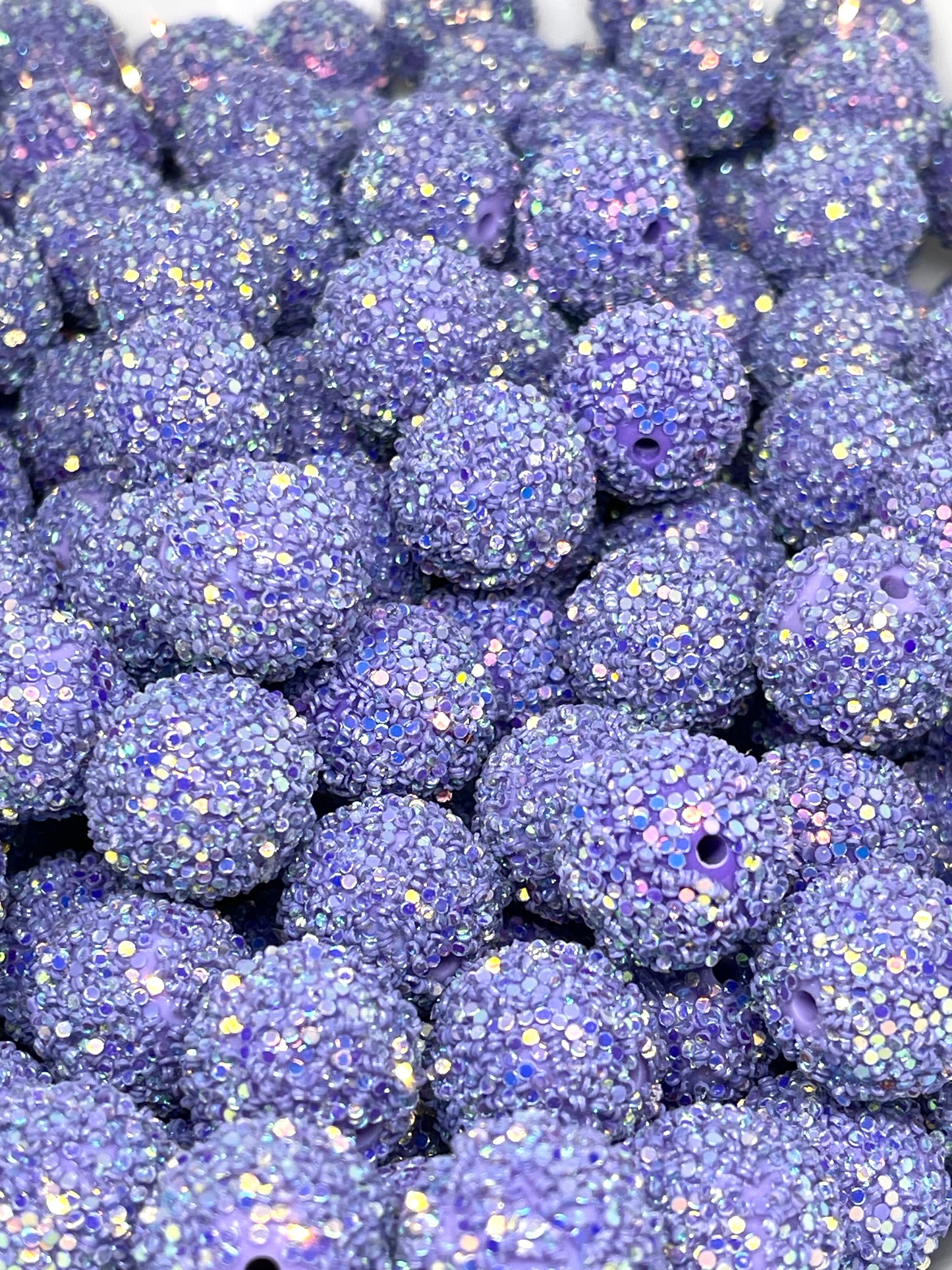 Princess Purple Sequins Beads