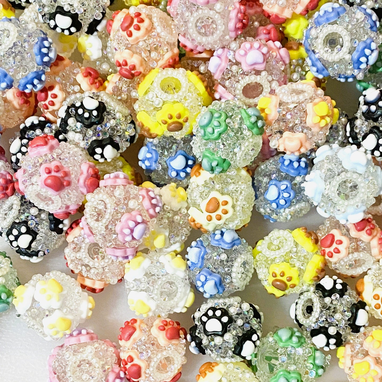 Always Think Pawsitive Fancy Beads