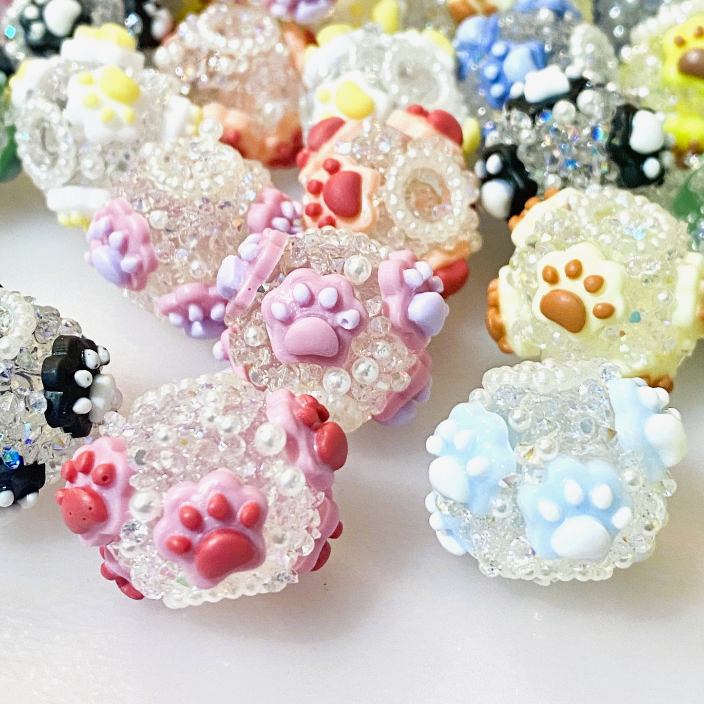 Always Think Pawsitive Fancy Beads