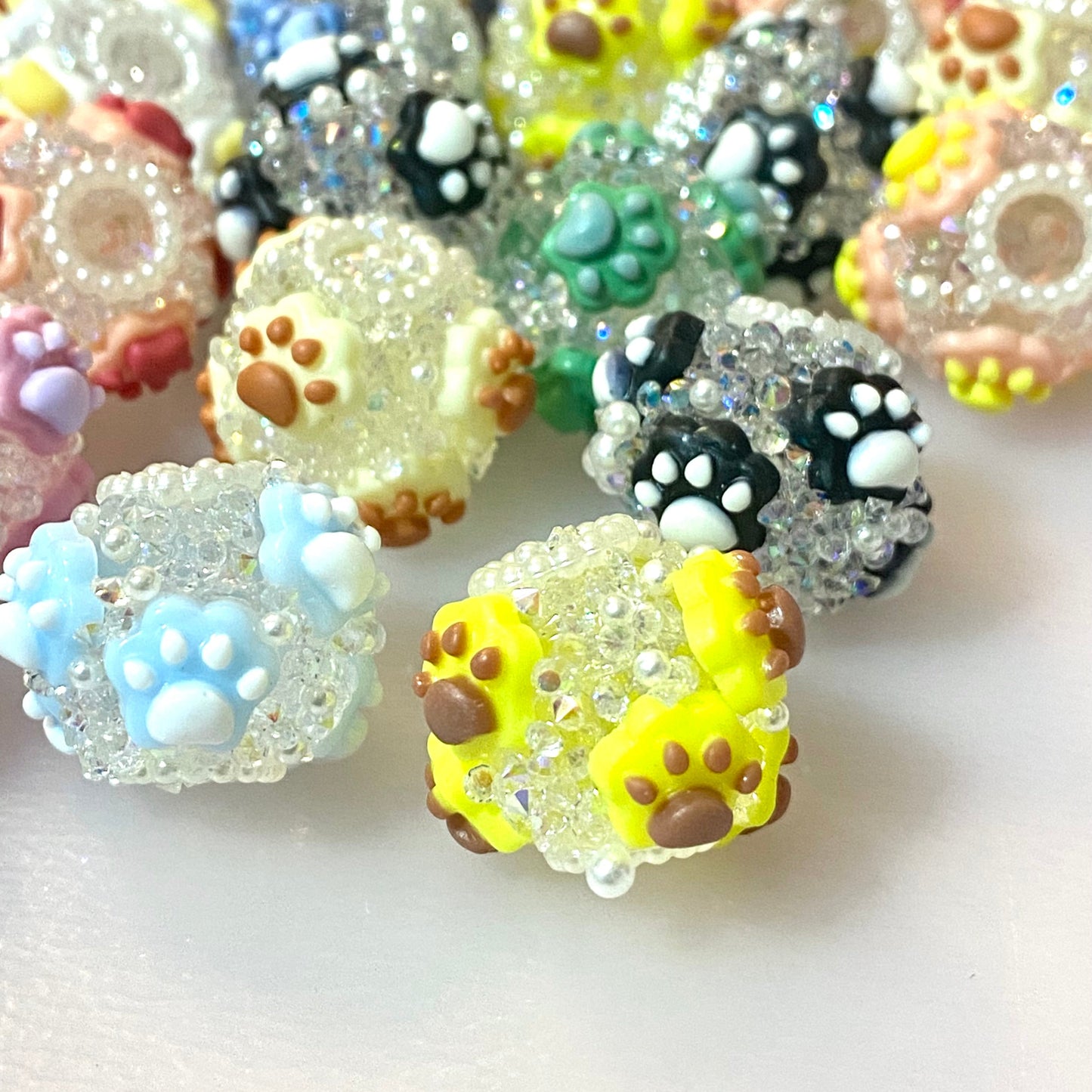 Always Think Pawsitive Fancy Beads