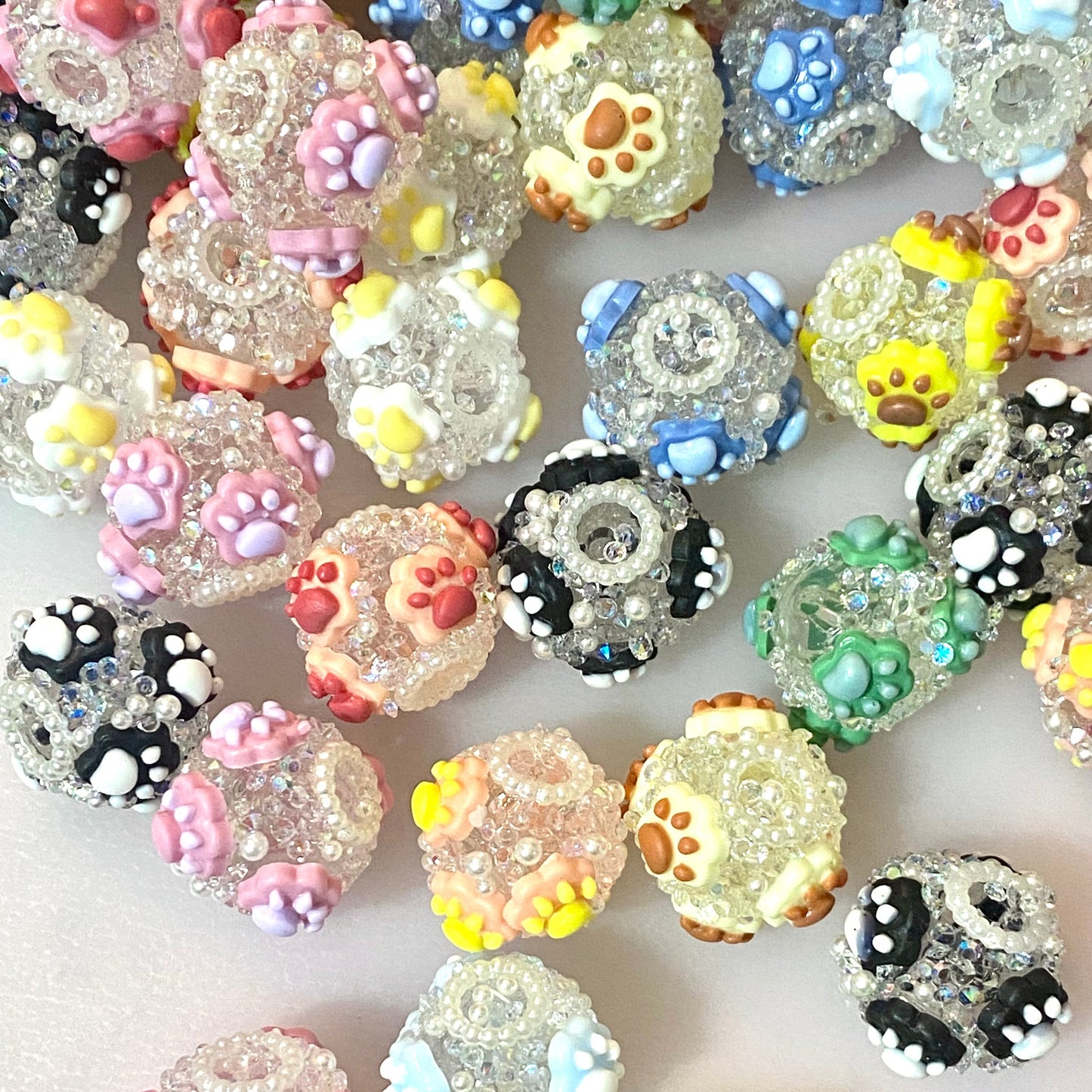 Always Think Pawsitive Fancy Beads