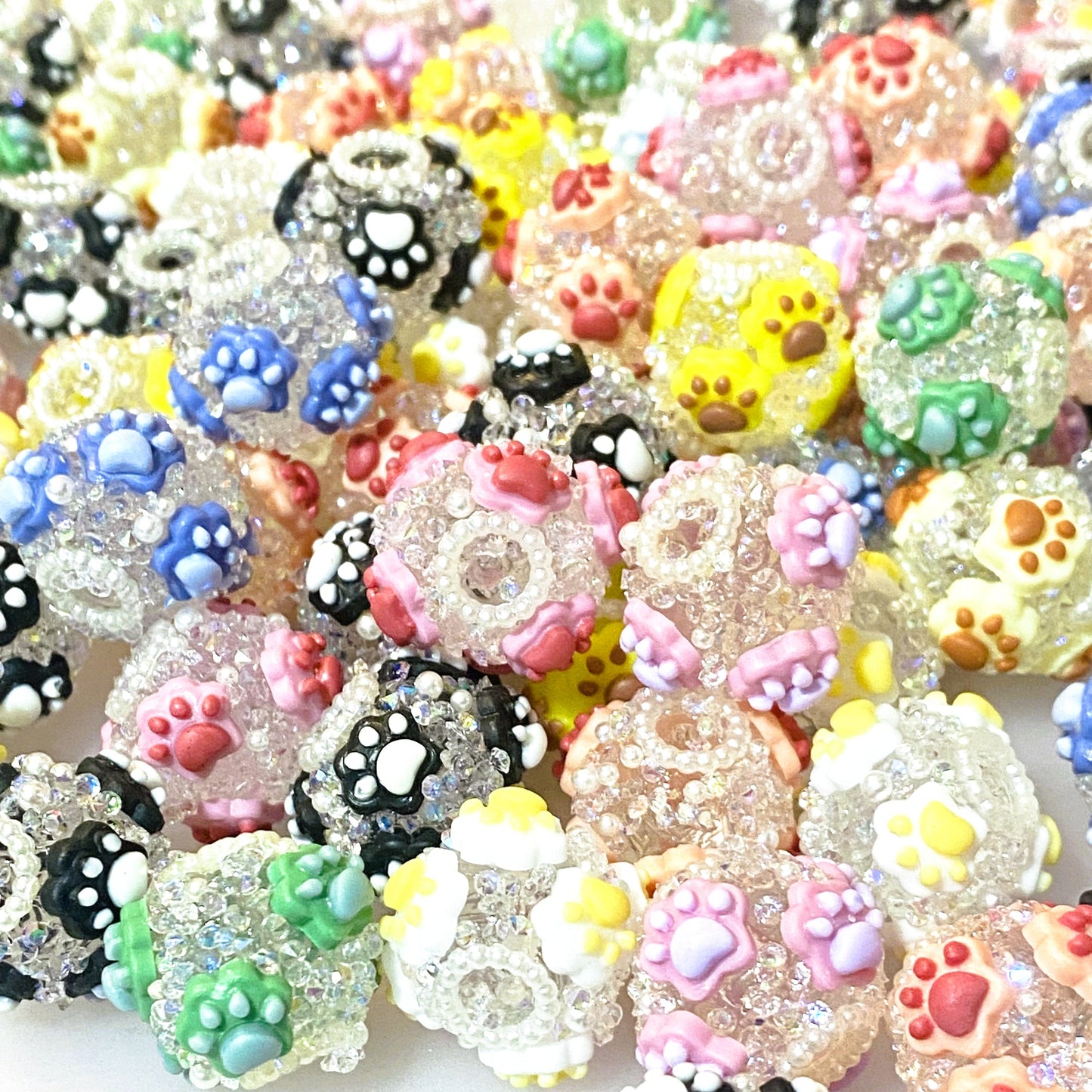 Always Think Pawsitive Fancy Beads