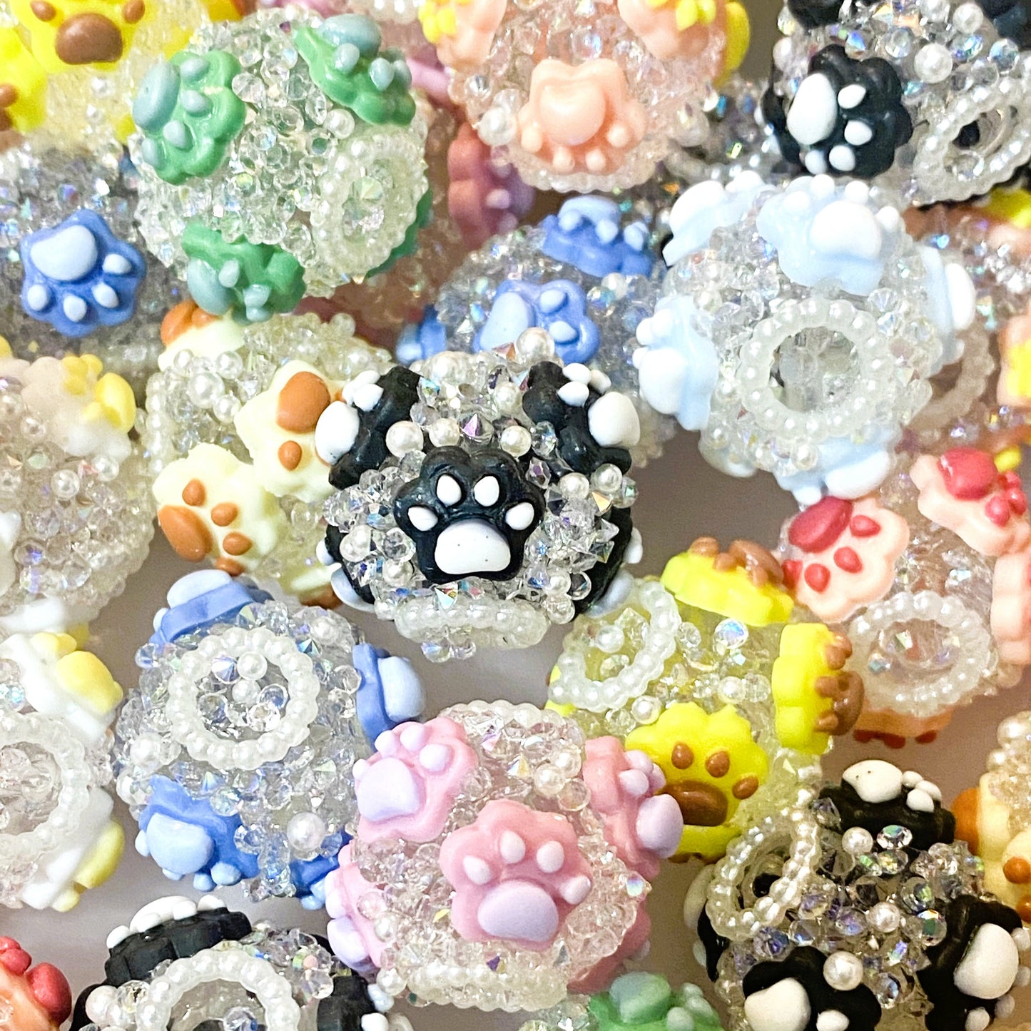 Always Think Pawsitive Fancy Beads