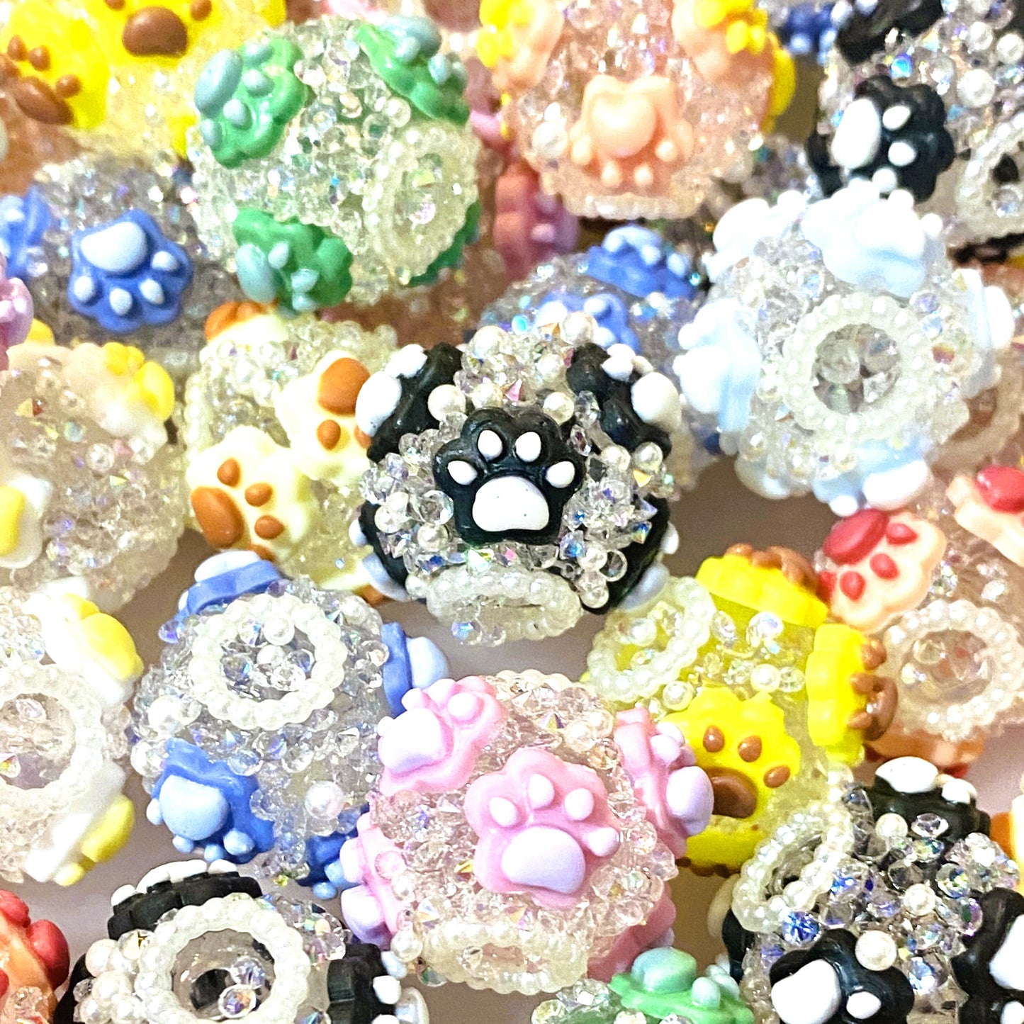 Always Think Pawsitive Fancy Beads