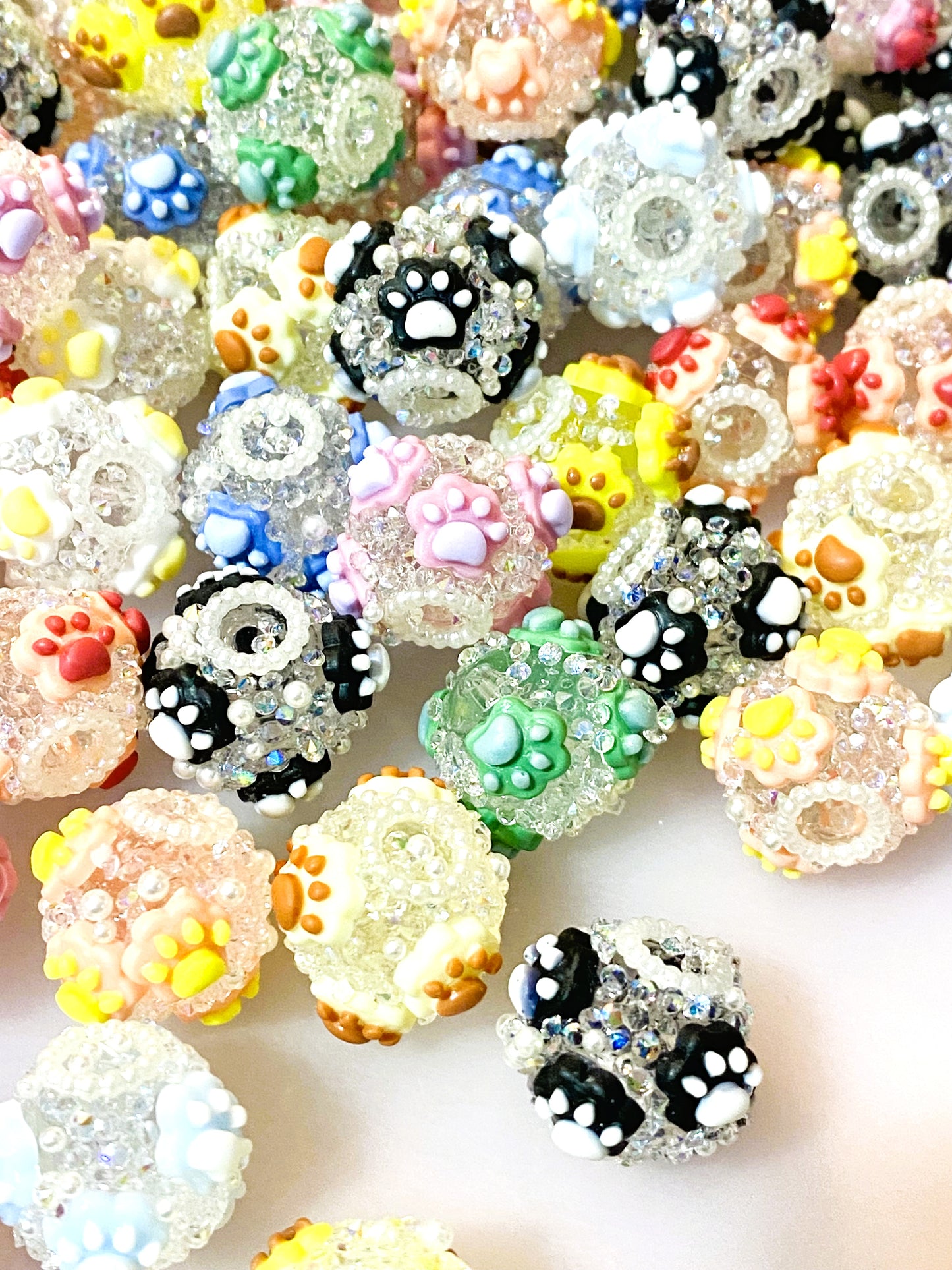 Always Think Pawsitive Fancy Beads