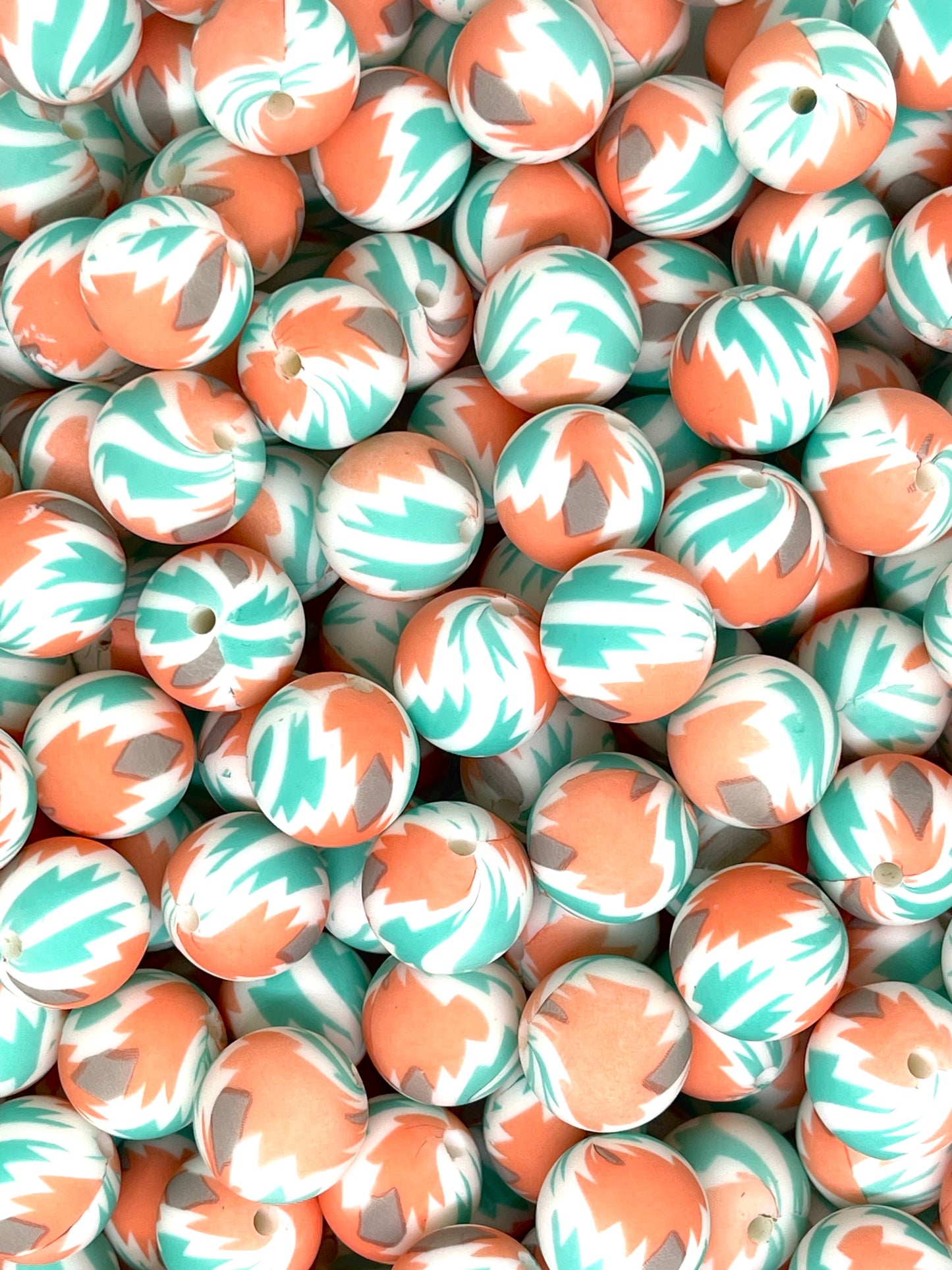 Western Era Printed Silicone Beads