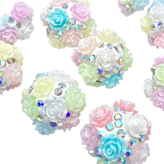 Bed Of Roses Fancy Beads - 5pcs