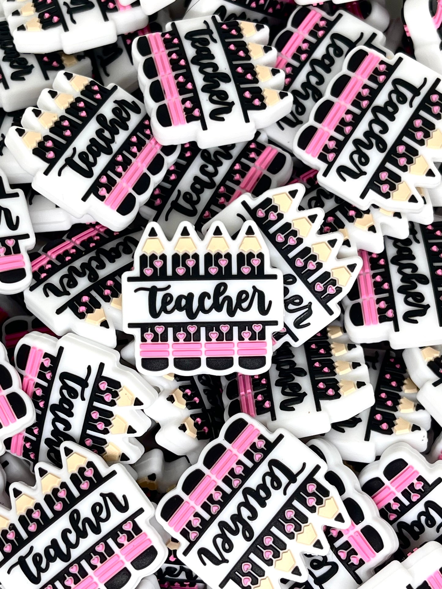 Teacher Pencil Focal Beads