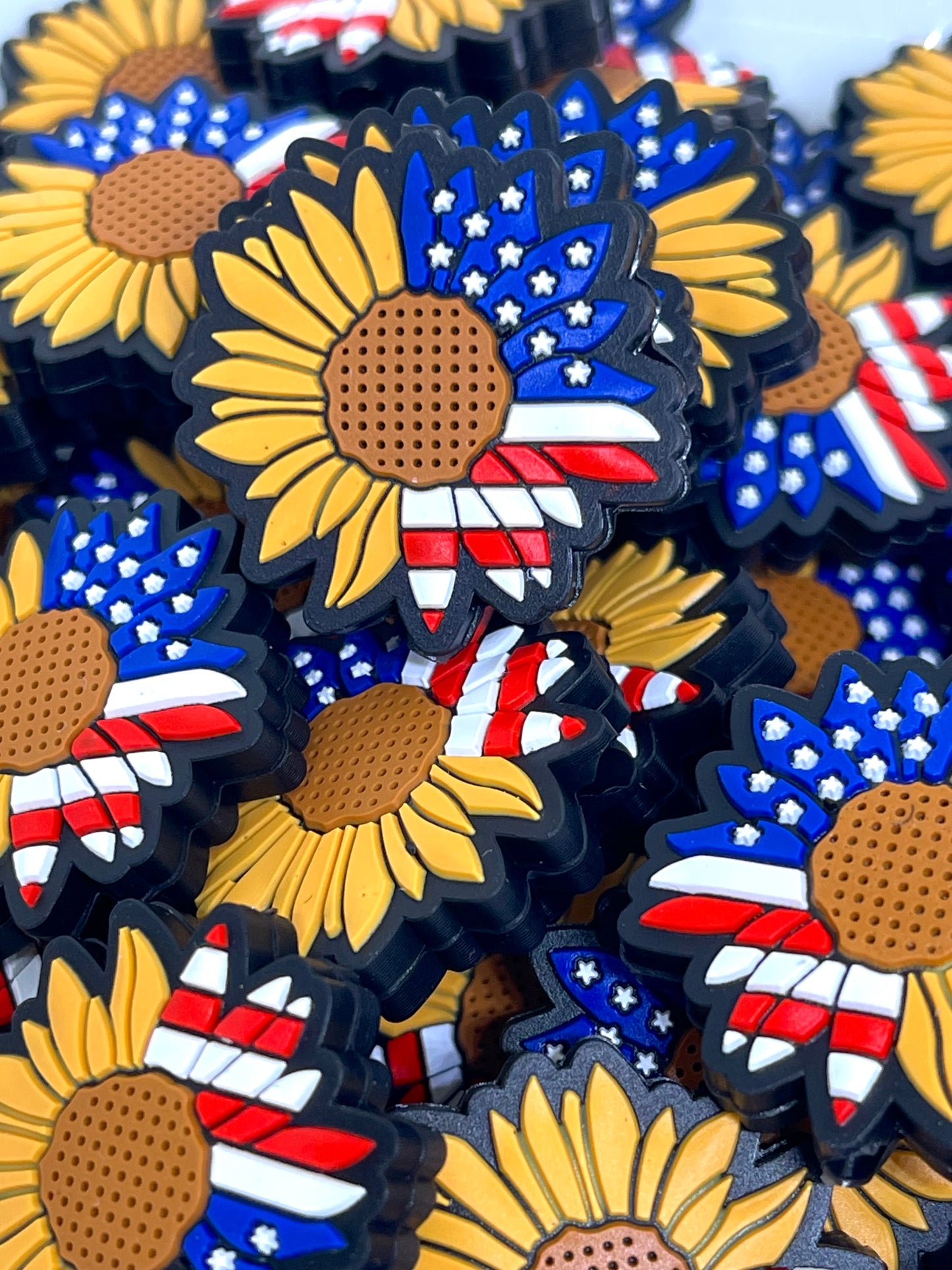 American Flowers Focal Beads