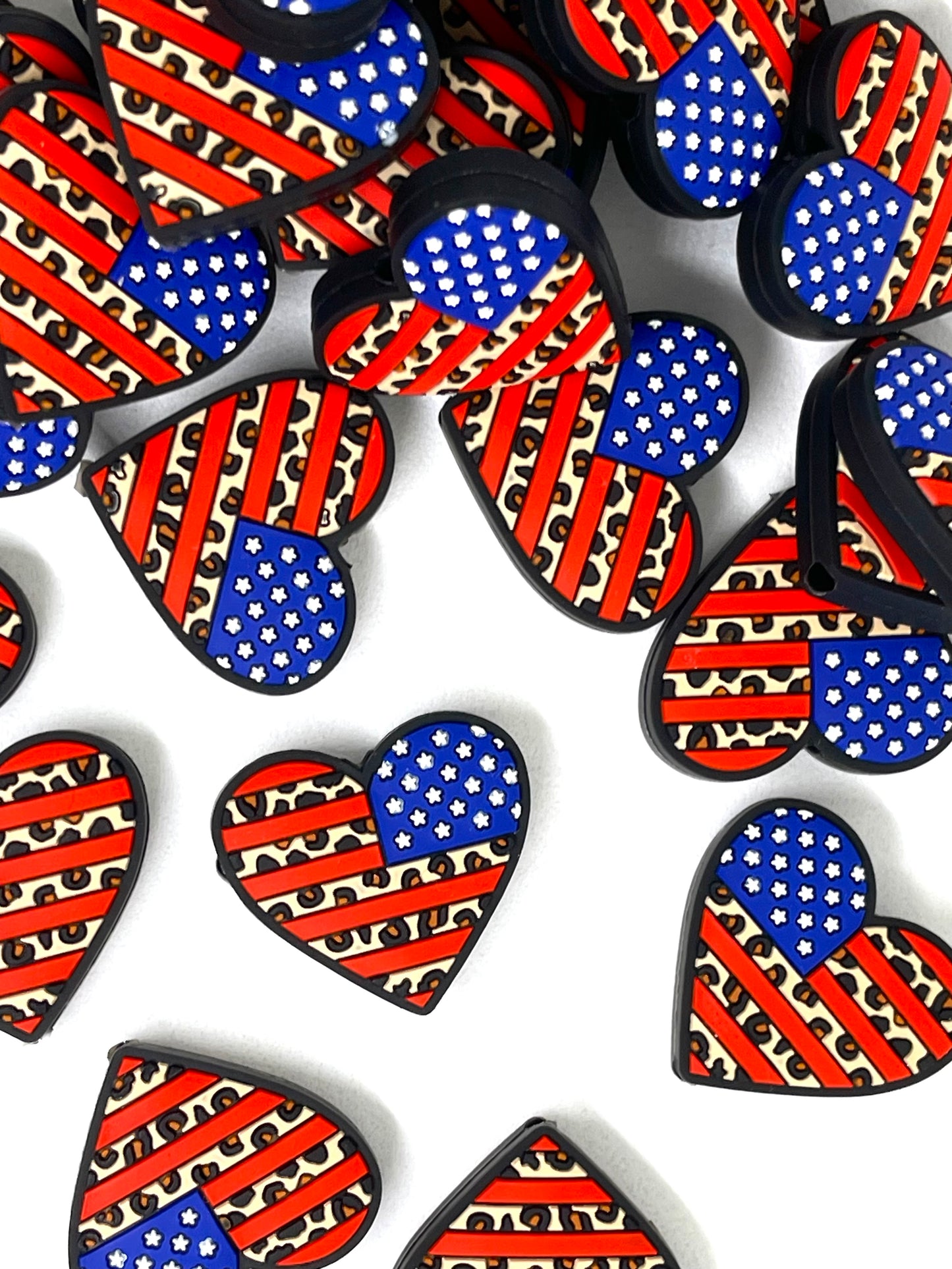 American Heart Focal Beads