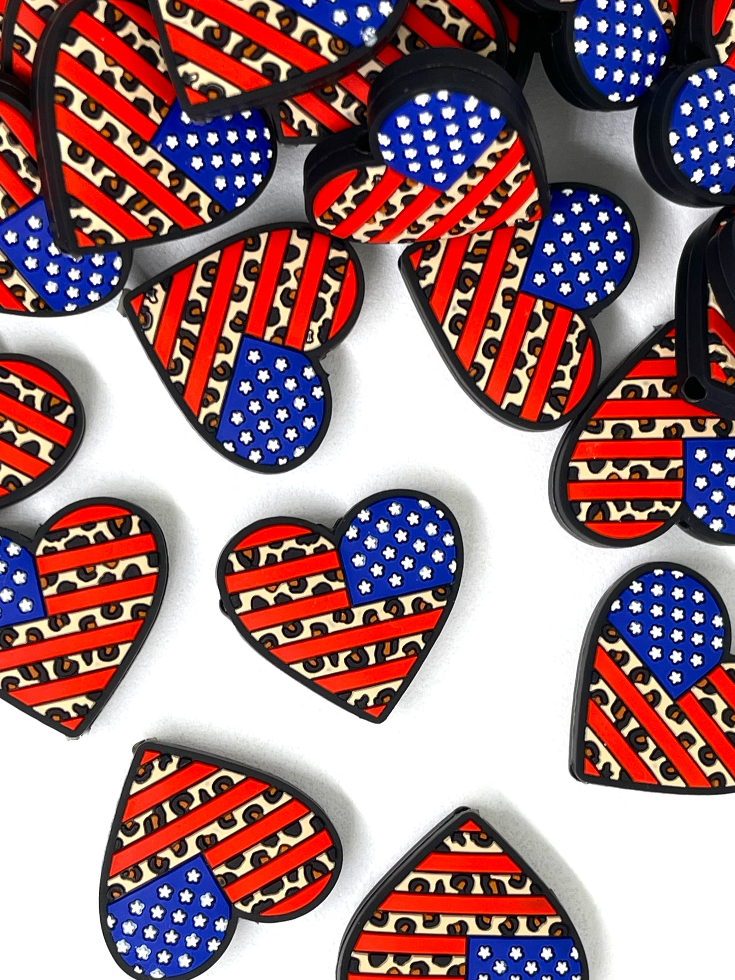 American Heart Focal Beads