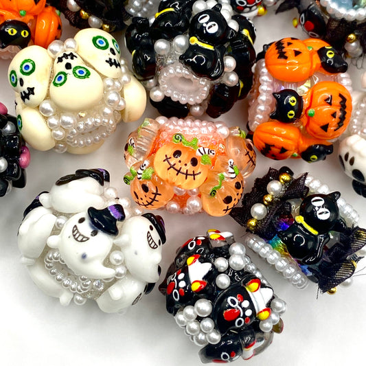 Happy Hunting Fancy Halloween Theme Beads
