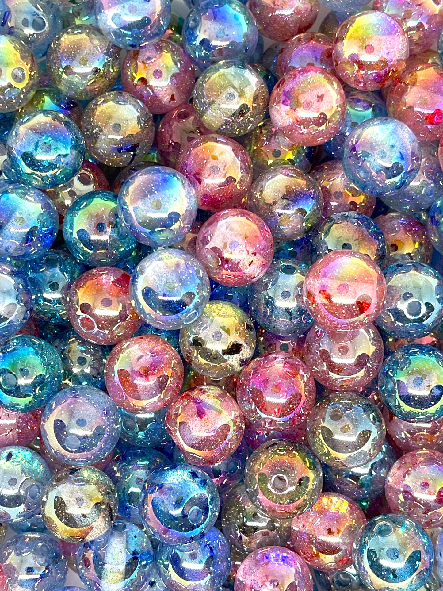 Glitter Is My Favorite Color Acrylic 16mm Bead - Random Mix | Colorful Beads | Shinny Beads | Cute Beads| Glitter Bead