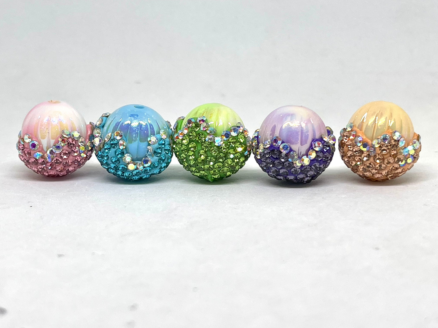 Enchanted Mermaid Luxury Beads - Random Mix | Luxury beads | Rhinestone Beads | Colorful Beads | Flower Bead | Handmade Bead