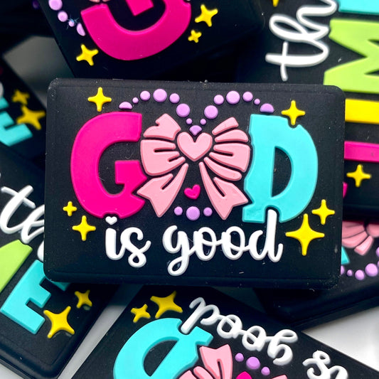 God is Good All the Time 2.0 Silicone Focal Beads