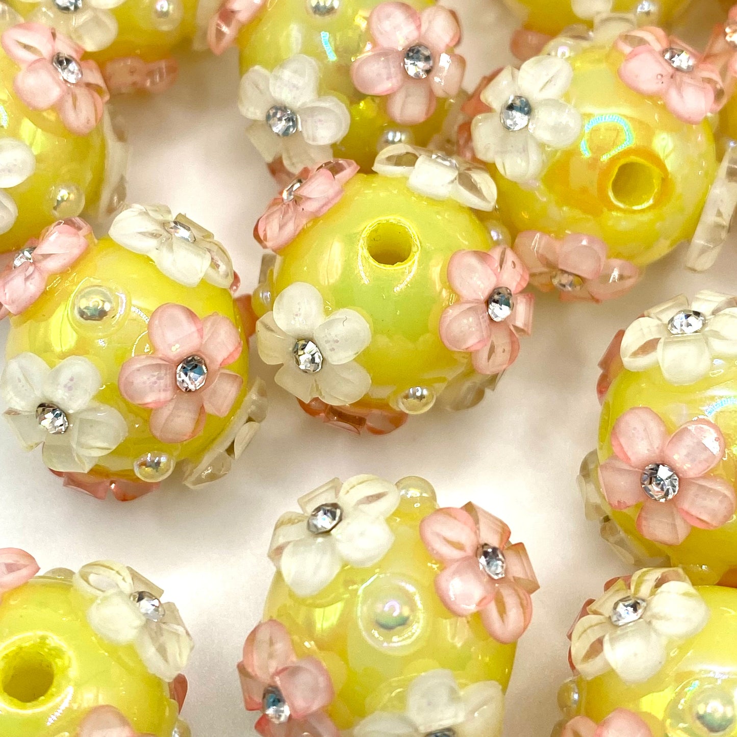 She's A Wild Flower Fancy Beads- 5pcs