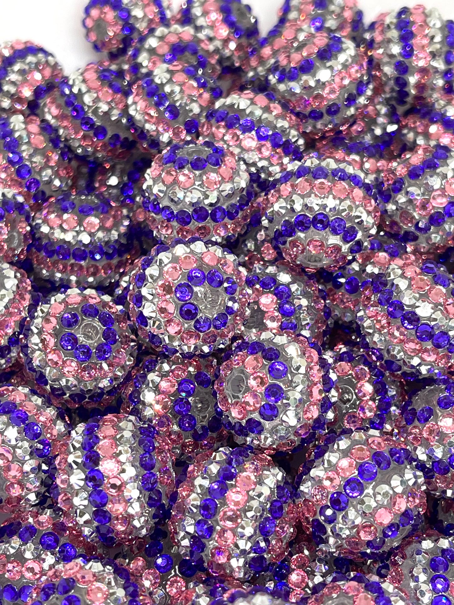 Purple Swag Rhinestone Beads