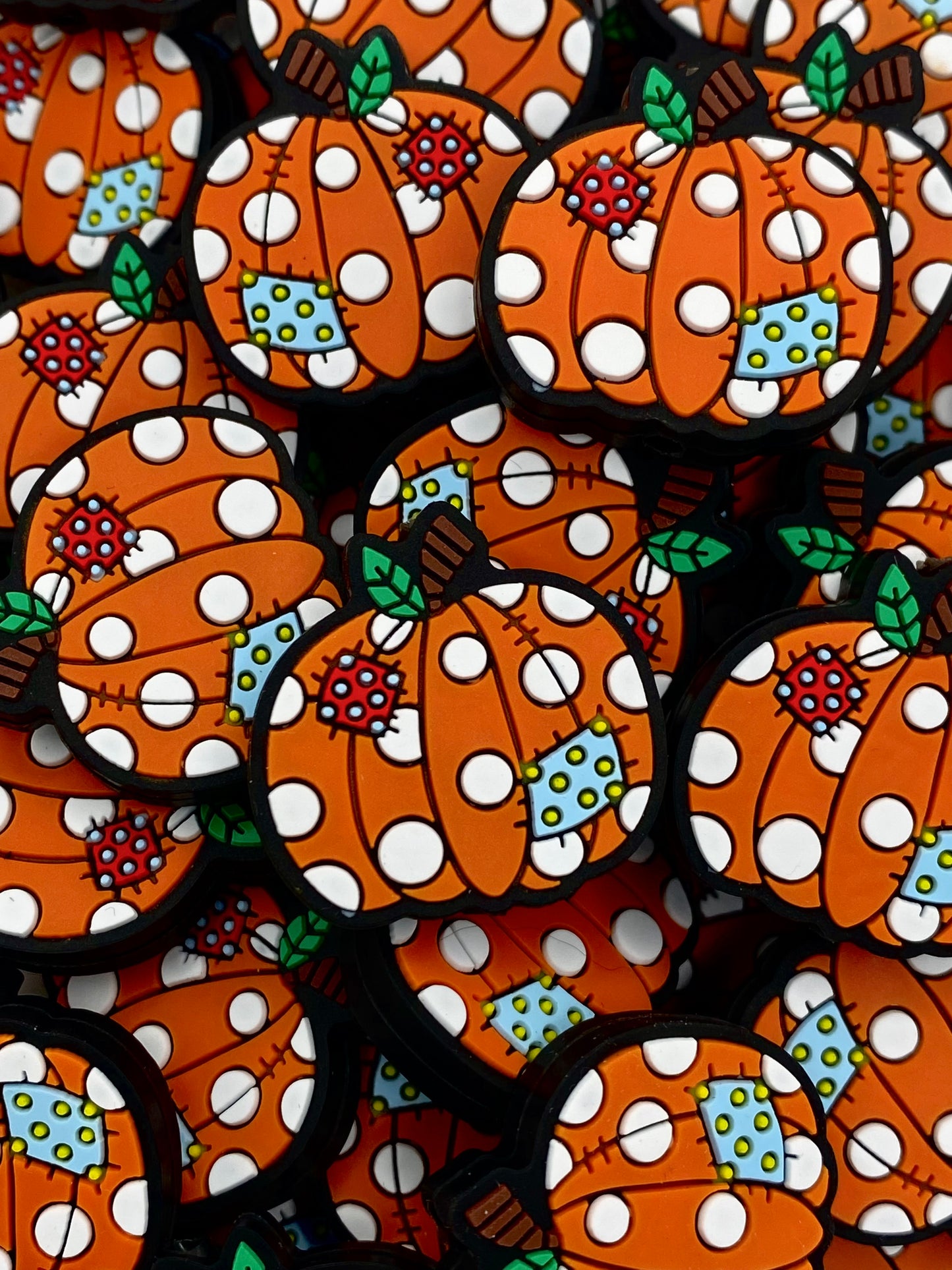 Pumpkin Patch Silicone Focal Beads