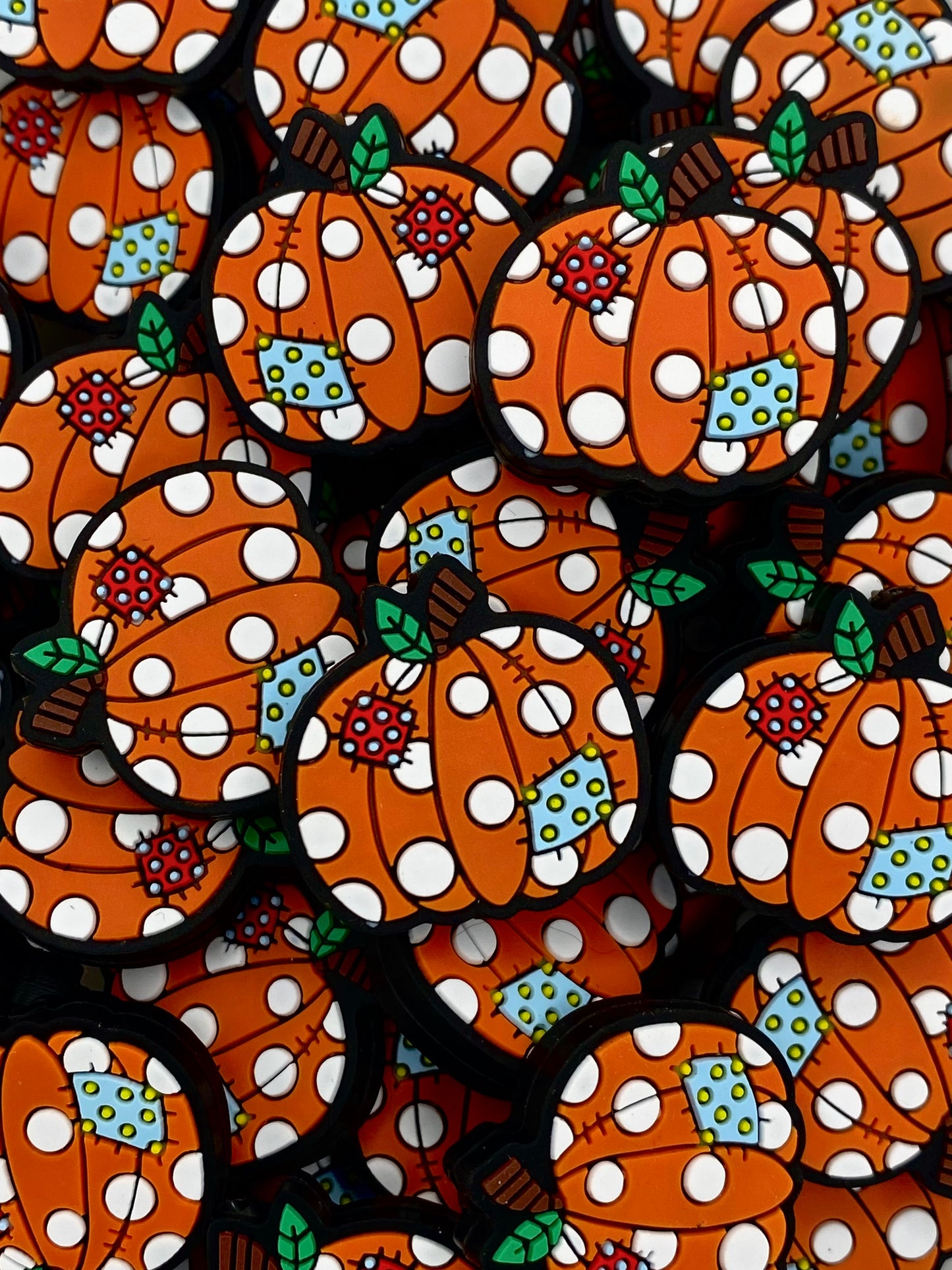 Pumpkin Patch Silicone Focal Beads