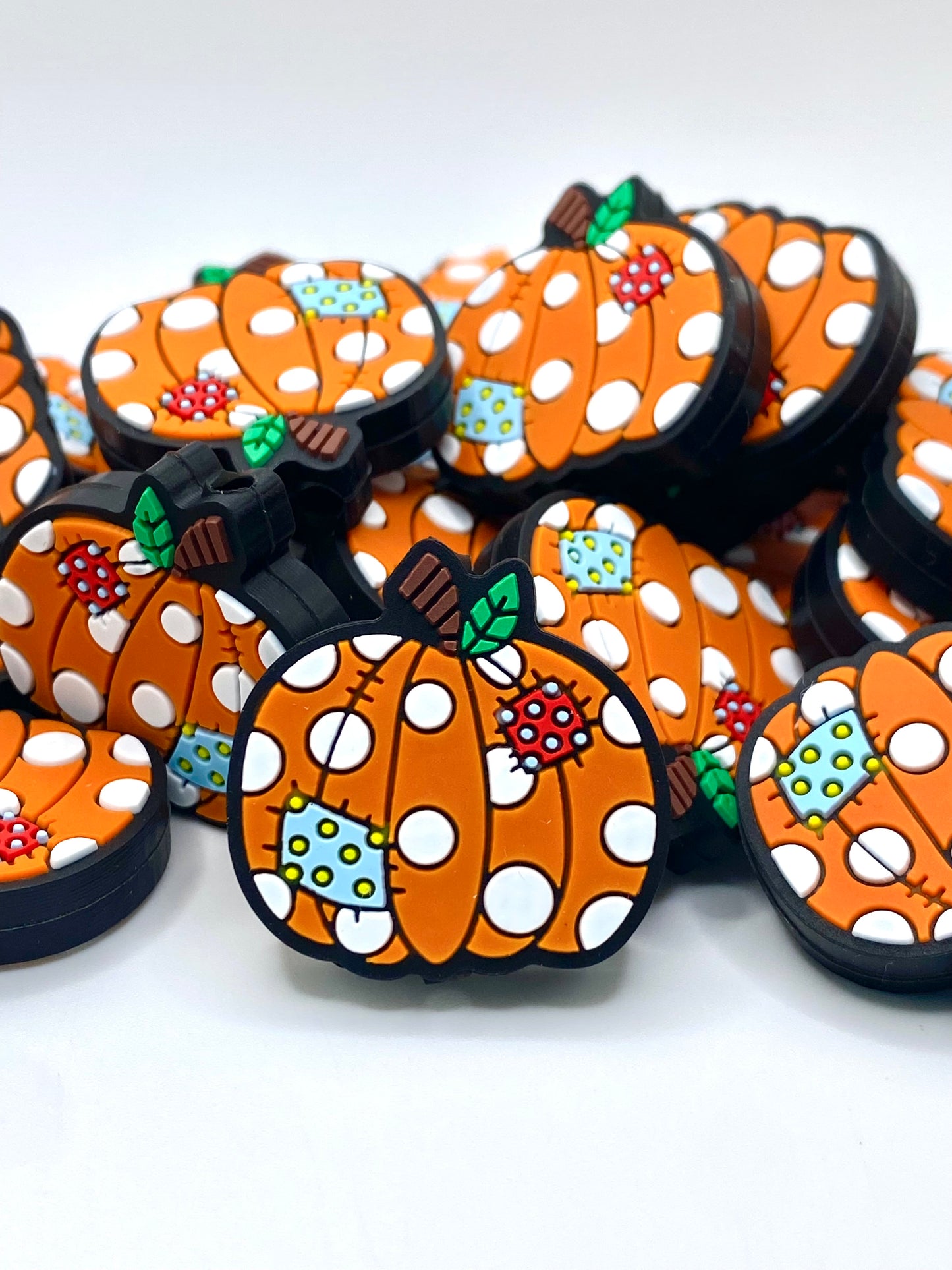 Pumpkin Patch Silicone Focal Beads