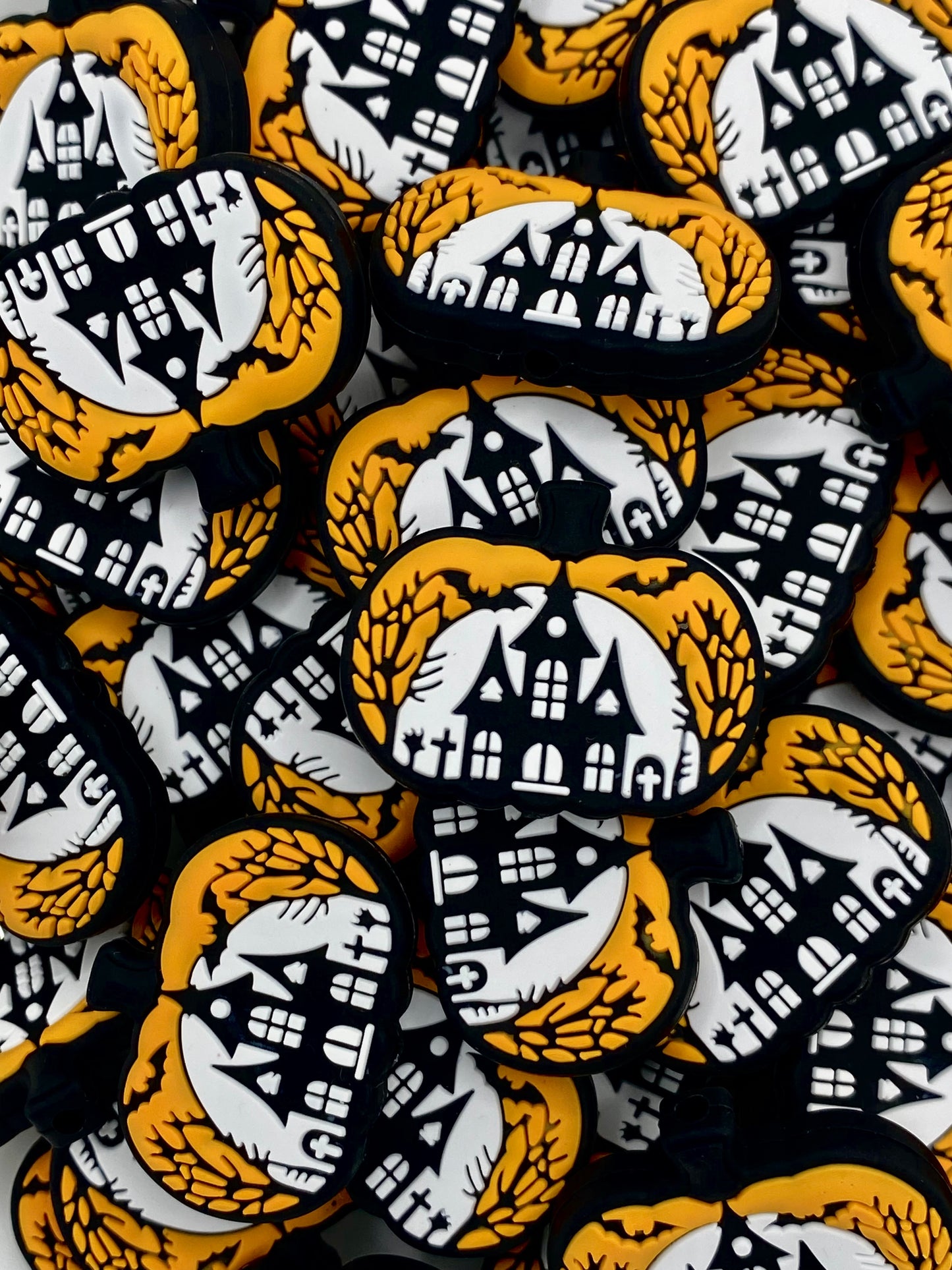 Haunted House Silicone Focal Beads