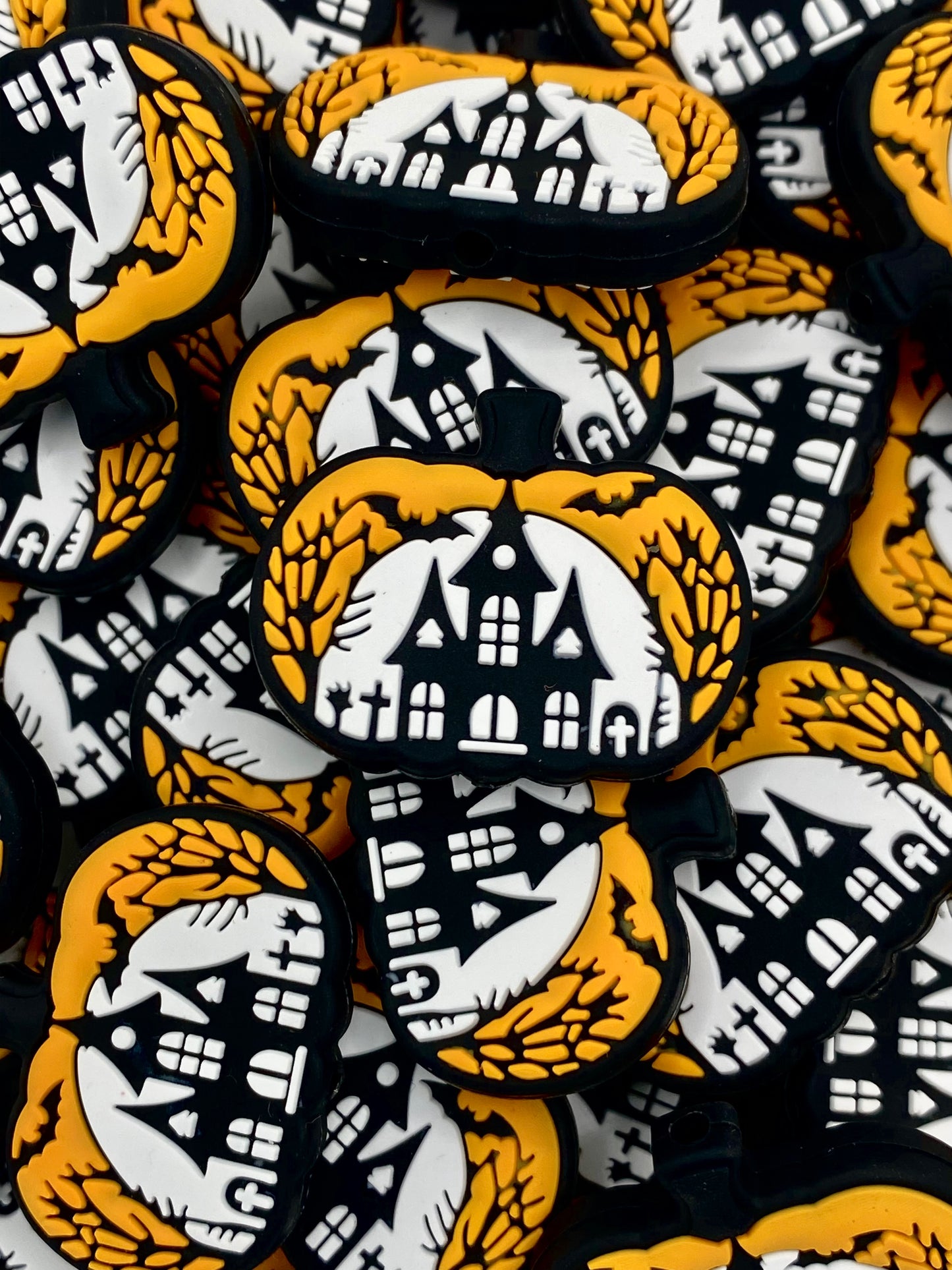 Haunted House Silicone Focal Beads