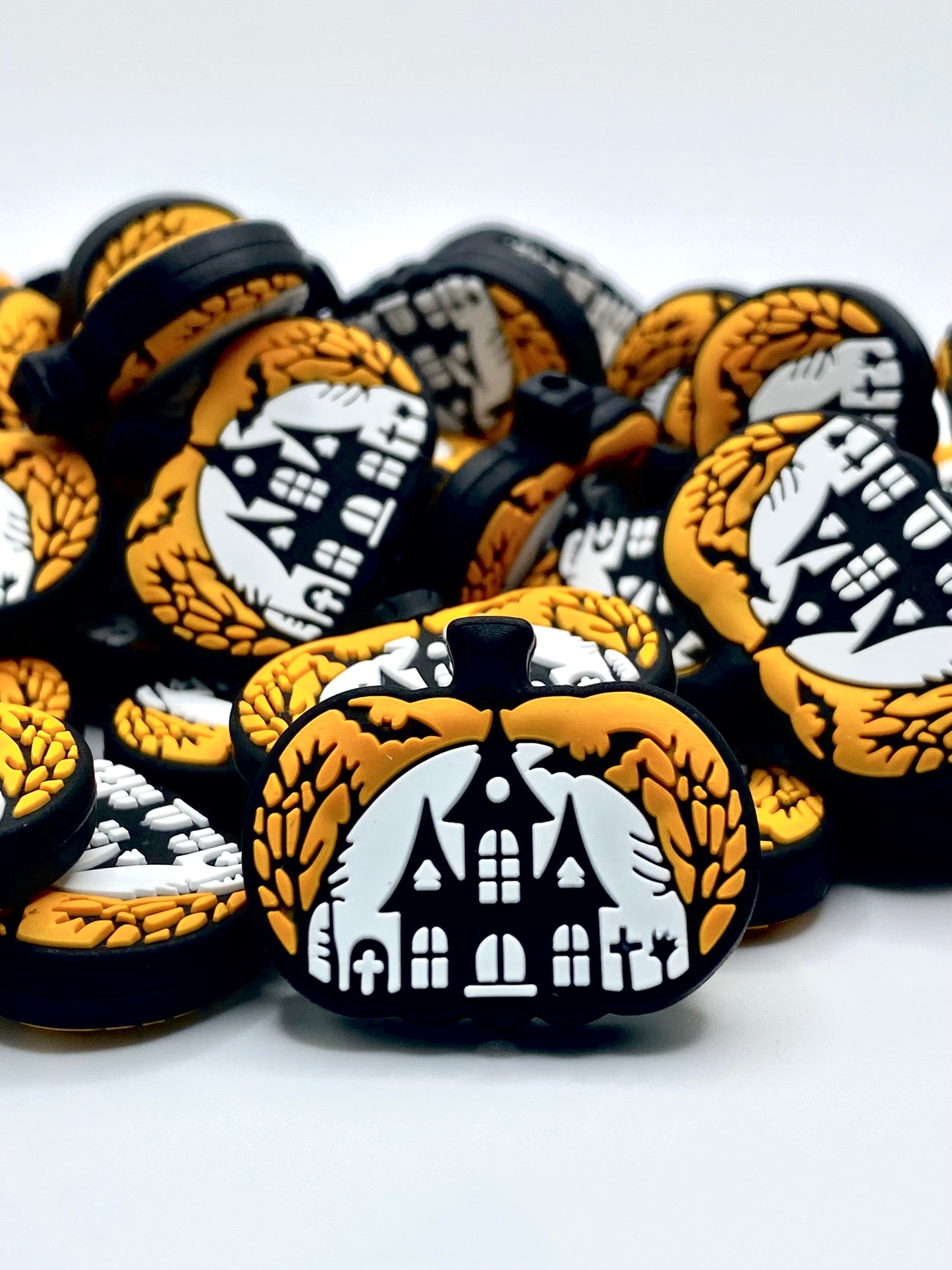 Haunted House Silicone Focal Beads