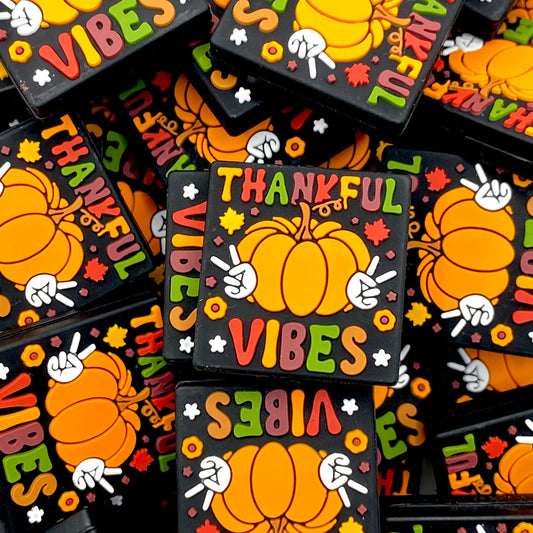 Thankful Vibes Silicone Focal Beads