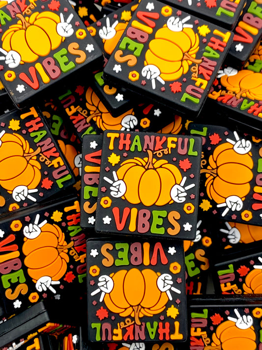 Thankful Vibes Silicone Focal Beads