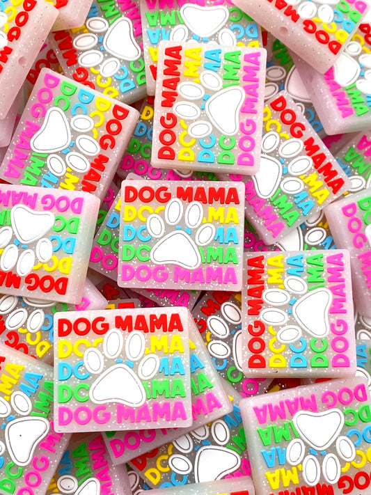 Dog Mama Silicone Focal Beads