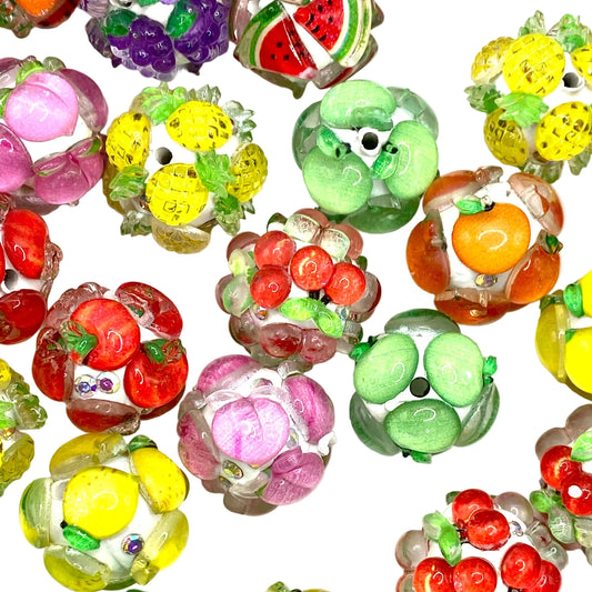 Fruit Vibes Fancy Polymer Clay Beads - 5pcs
