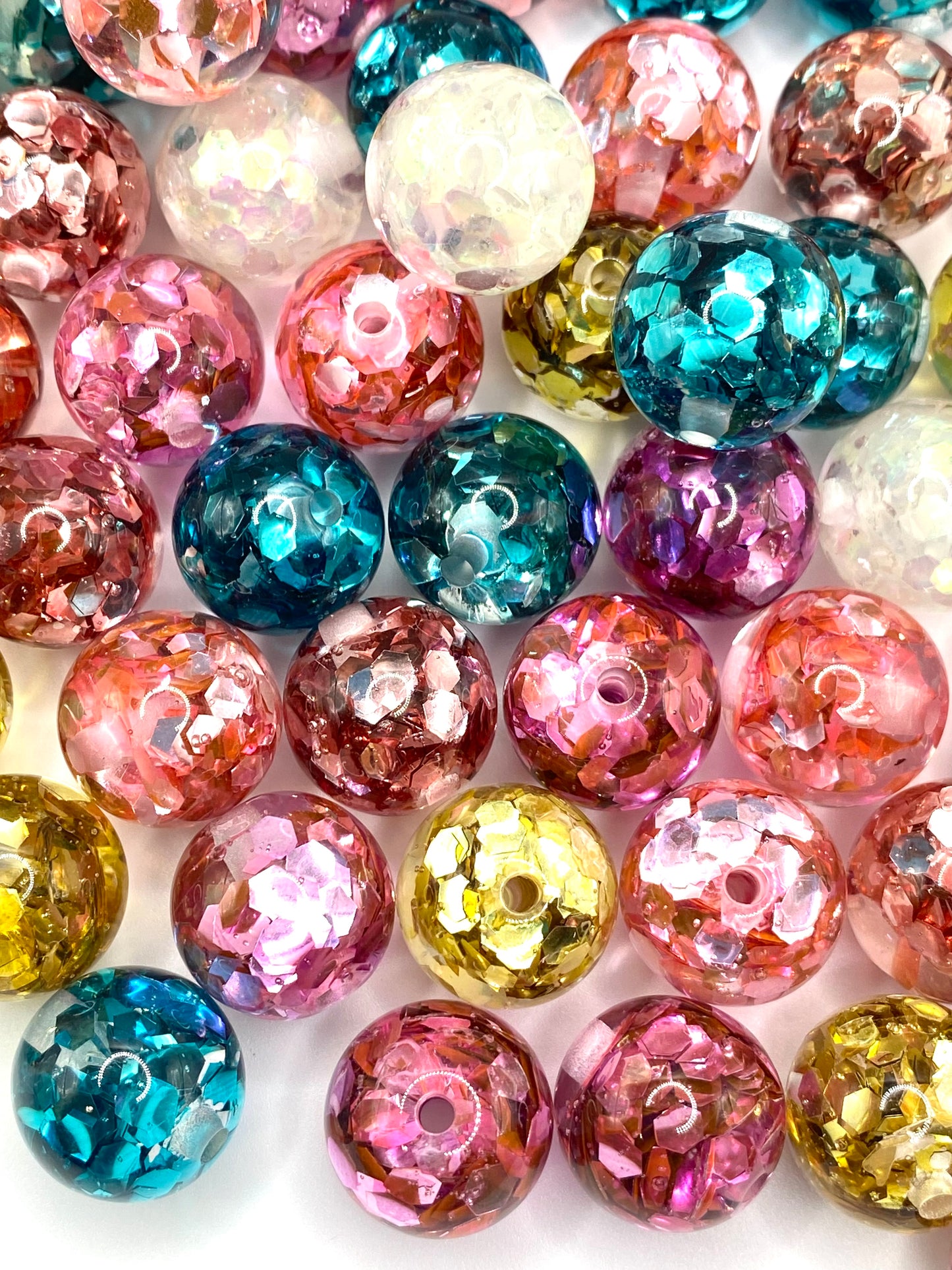I Don't Sweat, I Sparkle Acrylic Beads